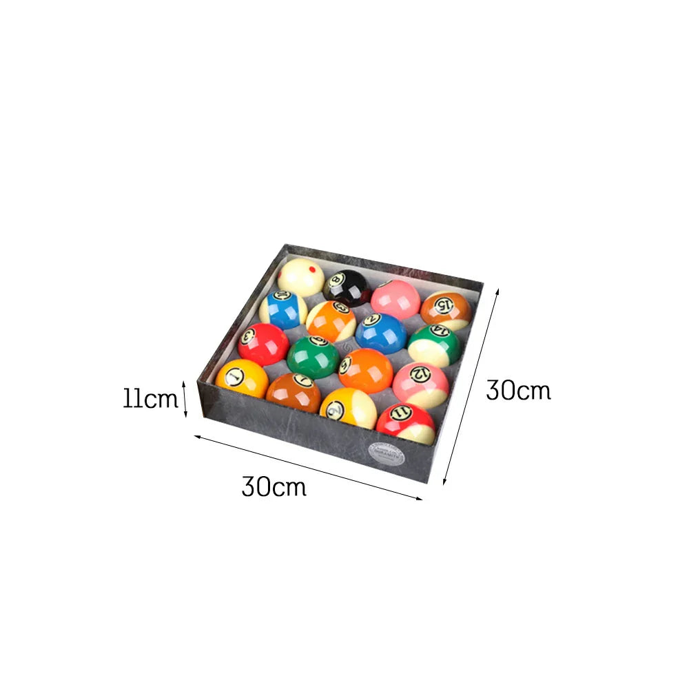 57.2mm Advanced Match Edition - Set Ball Billiards Crystal Standard/Professional Large Black