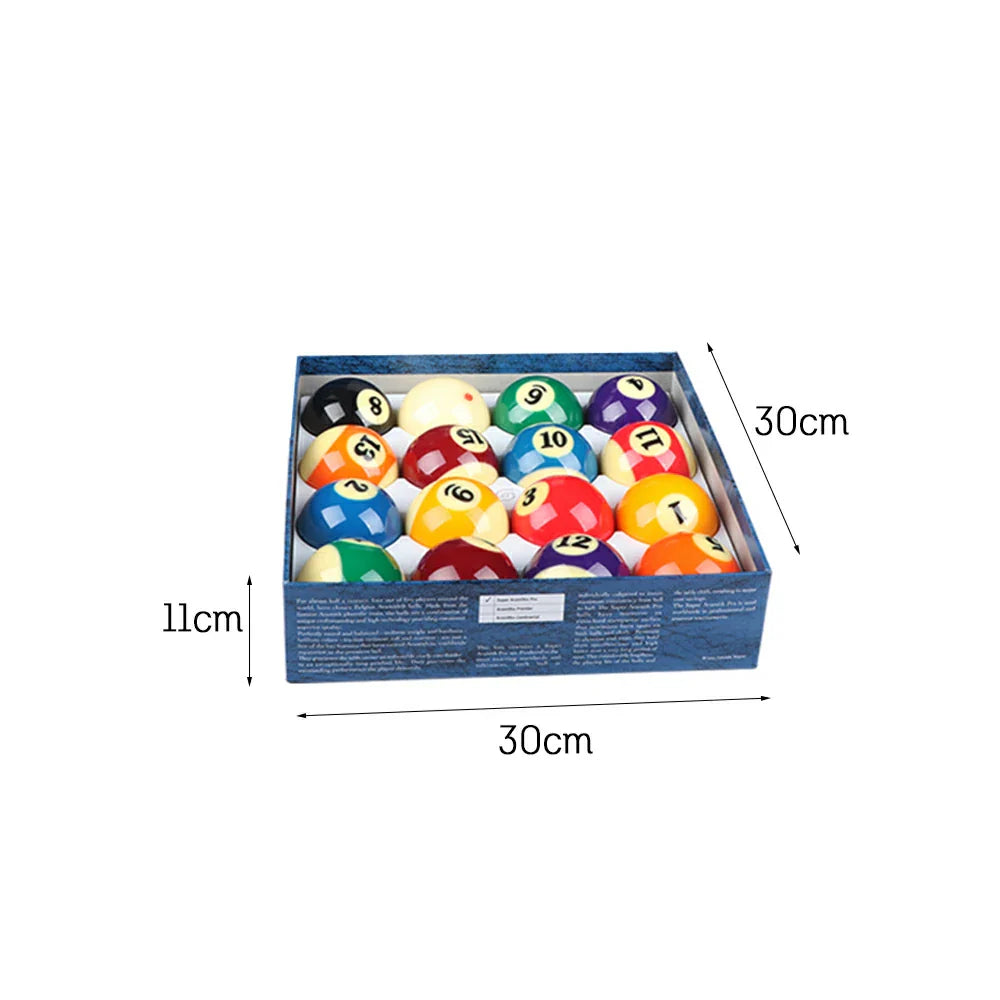 57.2mm Advanced Large Billiards Ball Crystal Edition Set Standard/Professional Match - Blue