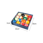 57.2mm Advanced Large Billiards Ball Crystal Edition Set Standard/Professional Match - Blue