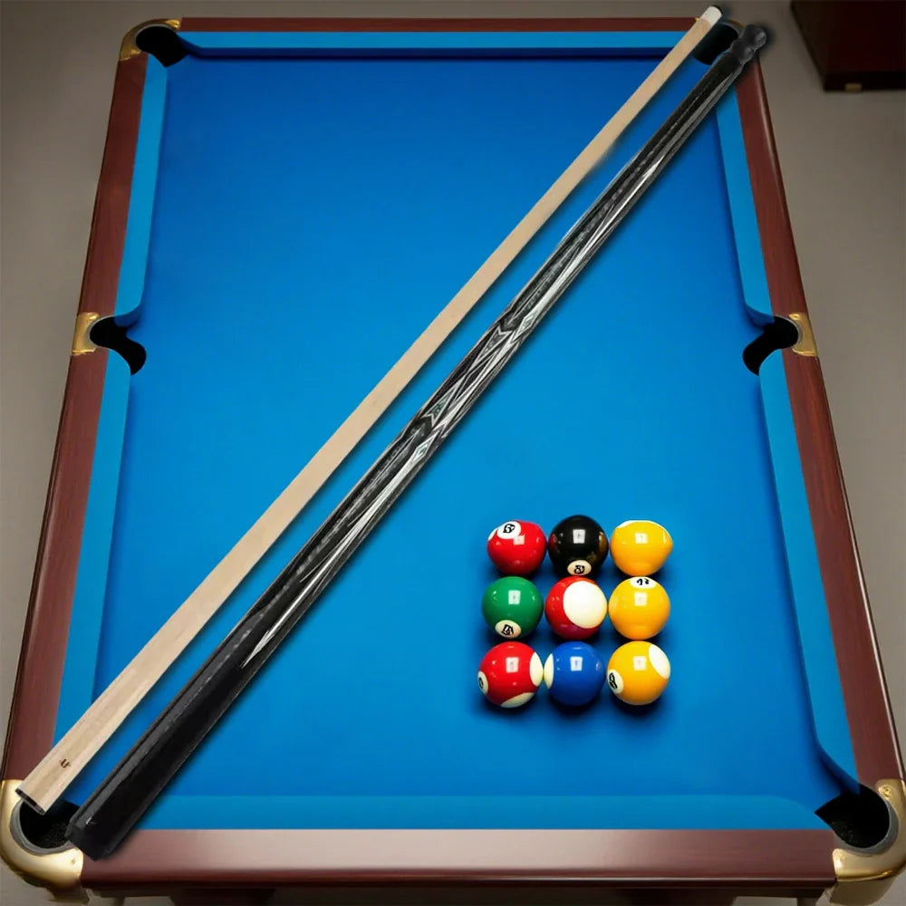RB Professional Billiard 147cm Maple - Case Cue Cue&4-Hole Pool Includes Set Cue Black&White