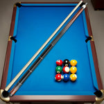 RB Professional Cue Cue Pool Set Case,Smooth Includes - 147cm Handle 4-Hole Billiard Cue - Black&Red