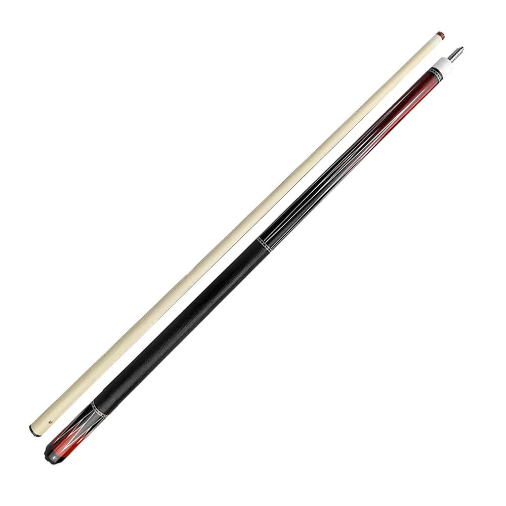 RB Professional Pool 4-Hole Case,Leather Cue - Includes Handle Cue Cue Billiard Set - 147cm Black&Red