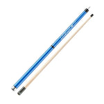 RB Professional Tip Leather Pool with 13.5mm Set Handle - Cue Maple Billiard - Cue 147cm 2-Piece Blue