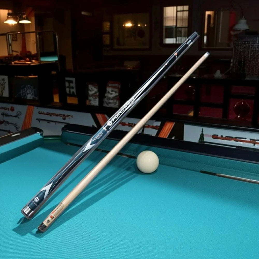 RB Professional Billiard Cue Case 147cm Tip, 12.5mm - with Set - Cue Included Black