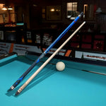 RB Professional Case Set Included - Cue Tip, 147cm Cue with - Billiard 12.5mm Blue