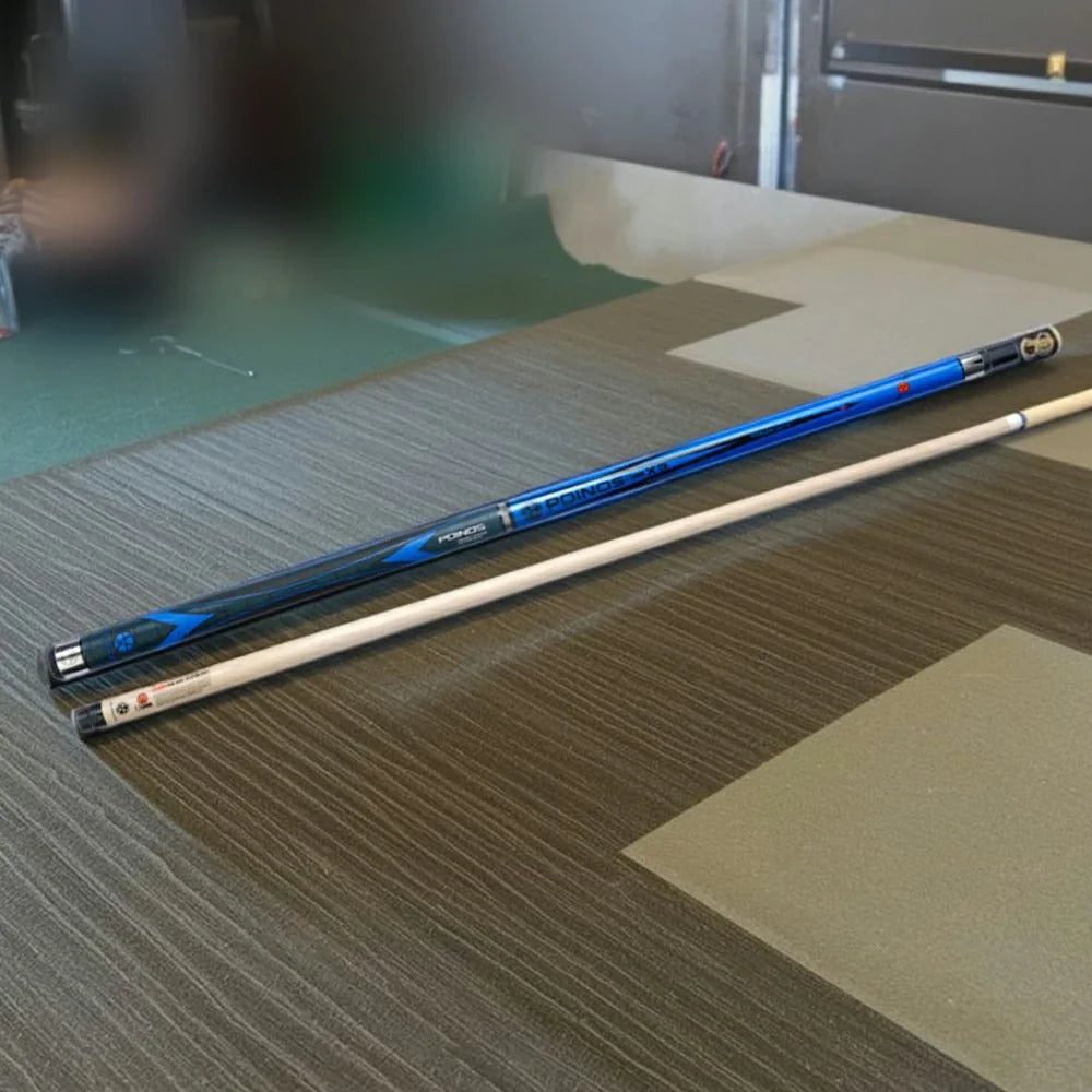 RB Professional Case Set Included - Cue Tip, 147cm Cue with - Billiard 12.5mm Blue