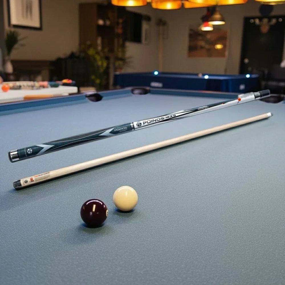 RB Professional Included Case 147cm Set Tip, - with 12.5mm Cue Cue - Billiard White