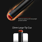 RB Professional Case 147cm Tip, - Leather with 11.5/13mm Black Tech-Enhanced Billiard Cue Cue Grip Black