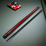 RB Professional Case 147cm Tip, - Leather with 11.5/13mm Black Tech-Enhanced Billiard Cue Cue Grip Black