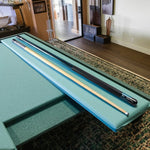RB Billiard - 11.5/13mm Tip Cue Case 147cm with - Grip Leather Set Blue