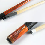 RB Billiard - Set - Cue 147cm Grip Case Tip 11.5/13mm Leather with Orange
