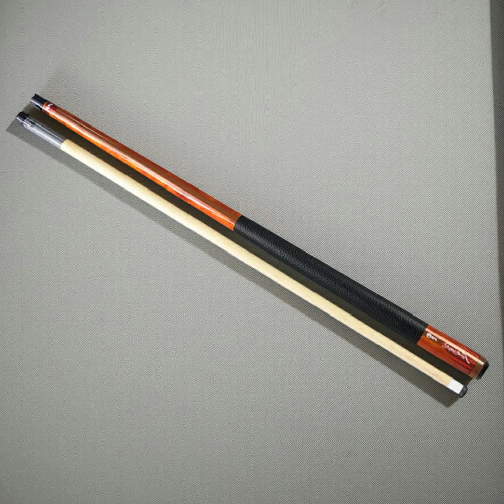RB Billiard - Set - Cue 147cm Grip Case Tip 11.5/13mm Leather with Orange