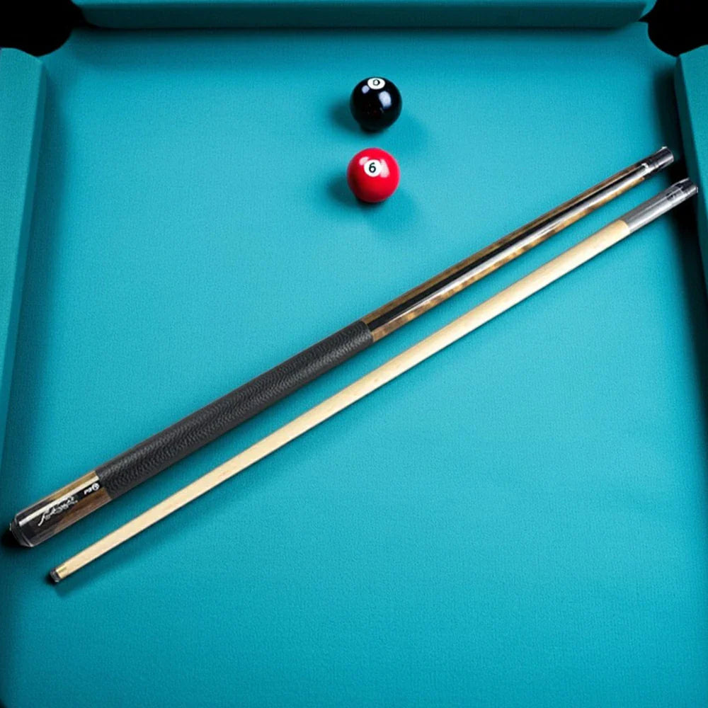 RB Billiard 147cm 11.5/13mm - Leather Cue Tip - Set Case with Grip Wood