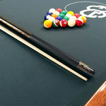 RB Billiard 147cm 11.5/13mm - Leather Cue Tip - Set Case with Grip Wood