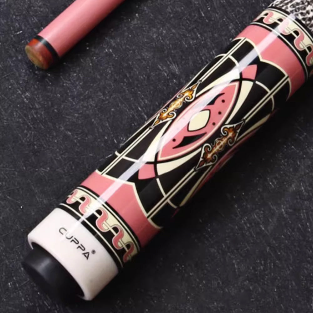 CUPPA 2-Piece with Billiard 147cm Length Case Billiard Cue Pink Cue Accessories
