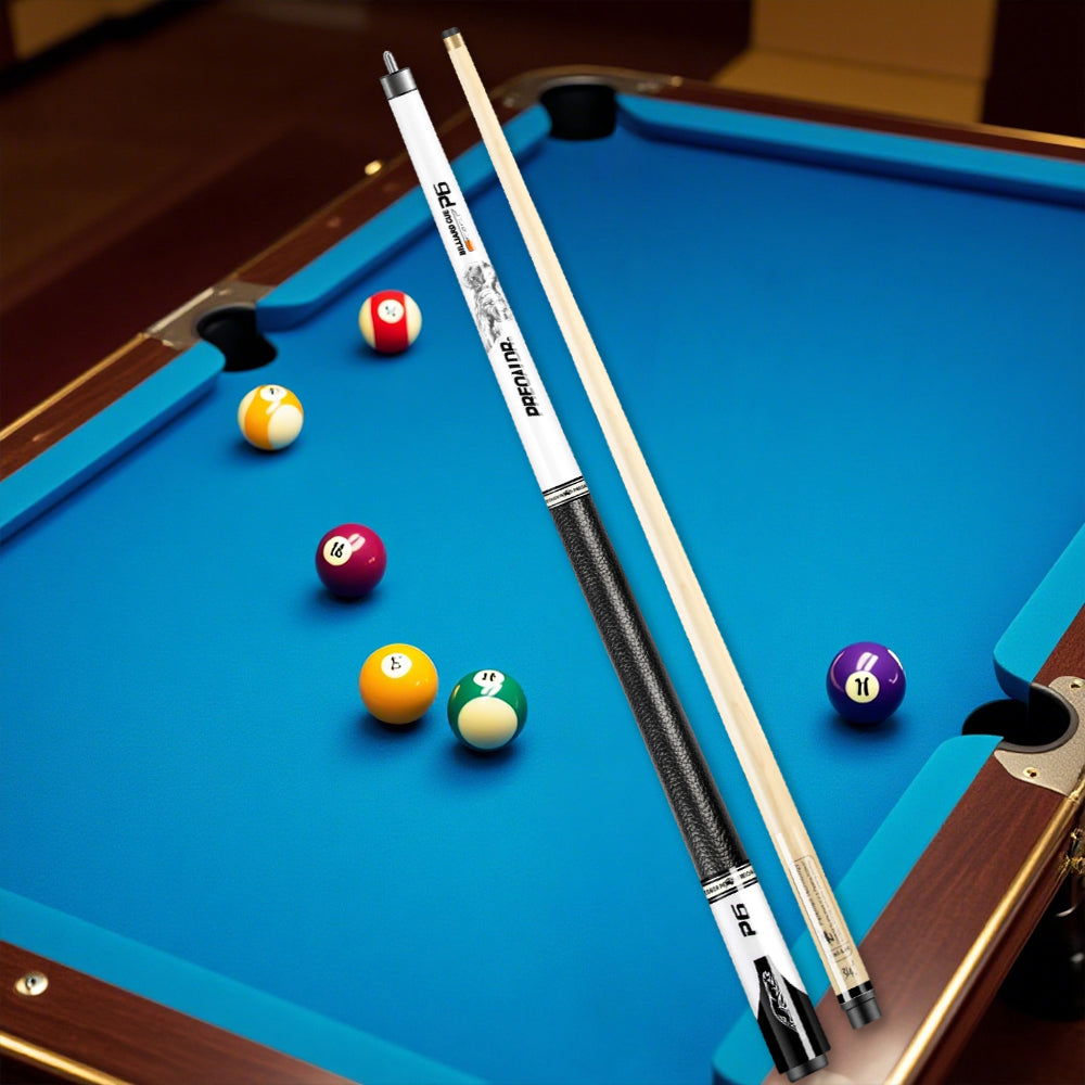 POINOS MZB Cue 147cm Professional White Billiard Billiard High-End Maple Accessories