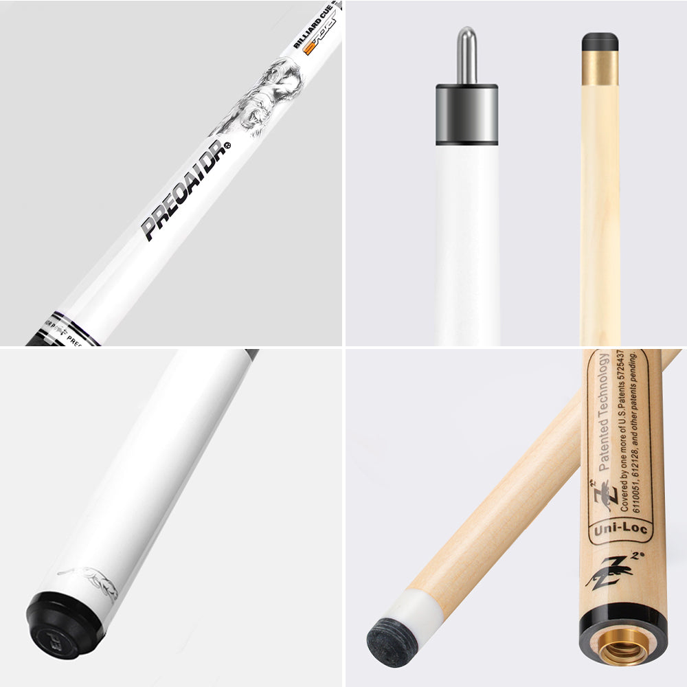 POINOS MZB Cue 147cm Professional White Billiard Billiard High-End Maple Accessories