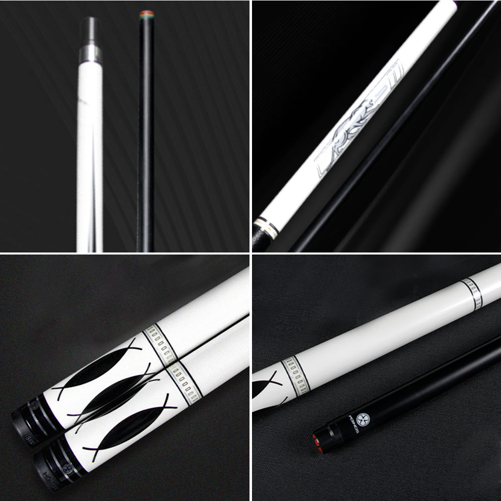 POINOS PT tip Billiard Maple 13cm Billiard Professional Cue Length High-End Cue White/Black 147cm Accessories