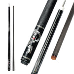 KONLLEN Ebony Wood 147CM Cue 18.5-20OZ AING-1F Pool Premier 2-Piece - Professional Cue Billiard Black
