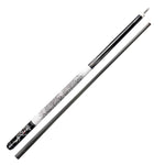 KONLLEN Cue Pool Wood Billiard 18.5-20OZ Premier 2-Piece Cue Ebony - AING-1WF 147CM Professional White&Black