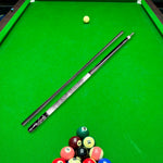 KONLLEN Cue Pool Wood Billiard 18.5-20OZ Premier 2-Piece Cue Ebony - AING-1WF 147CM Professional White&Black