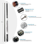 KONLLEN Cue Pool Wood Billiard 18.5-20OZ Premier 2-Piece Cue Ebony - AING-1WF 147CM Professional White&Black