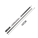 KONLLEN Cue Pool Wood Billiard 18.5-20OZ Premier 2-Piece Cue Ebony - AING-1WF 147CM Professional White&Black