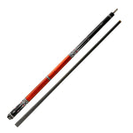 KONLLEN Premier Billiard Professional Cue Wood 2-Piece Pool Cue - 18.5-20OZ Maple AS-1F 147CM Red&Black