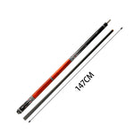 KONLLEN Premier Billiard Professional Cue Wood 2-Piece Pool Cue - 18.5-20OZ Maple AS-1F 147CM Red&Black