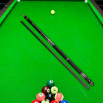 KONLLEN Premier 18.5-20OZ Wood Cue Cue Maple Professional Billiard 147CM 2-Piece AS-2F - Pool Red&Black