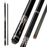 KONLLEN Premier 18.5-20OZ Wood Cue Cue Maple Professional Billiard 147CM 2-Piece AS-2F - Pool Red&Black