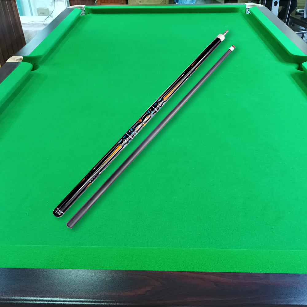 KONLLEN Carom Car-15 Professional 2-Piece Dark 147CM Cue - Darkyellow Maple Cue Wood 18.5-20OZ Premier Billiard Yellow