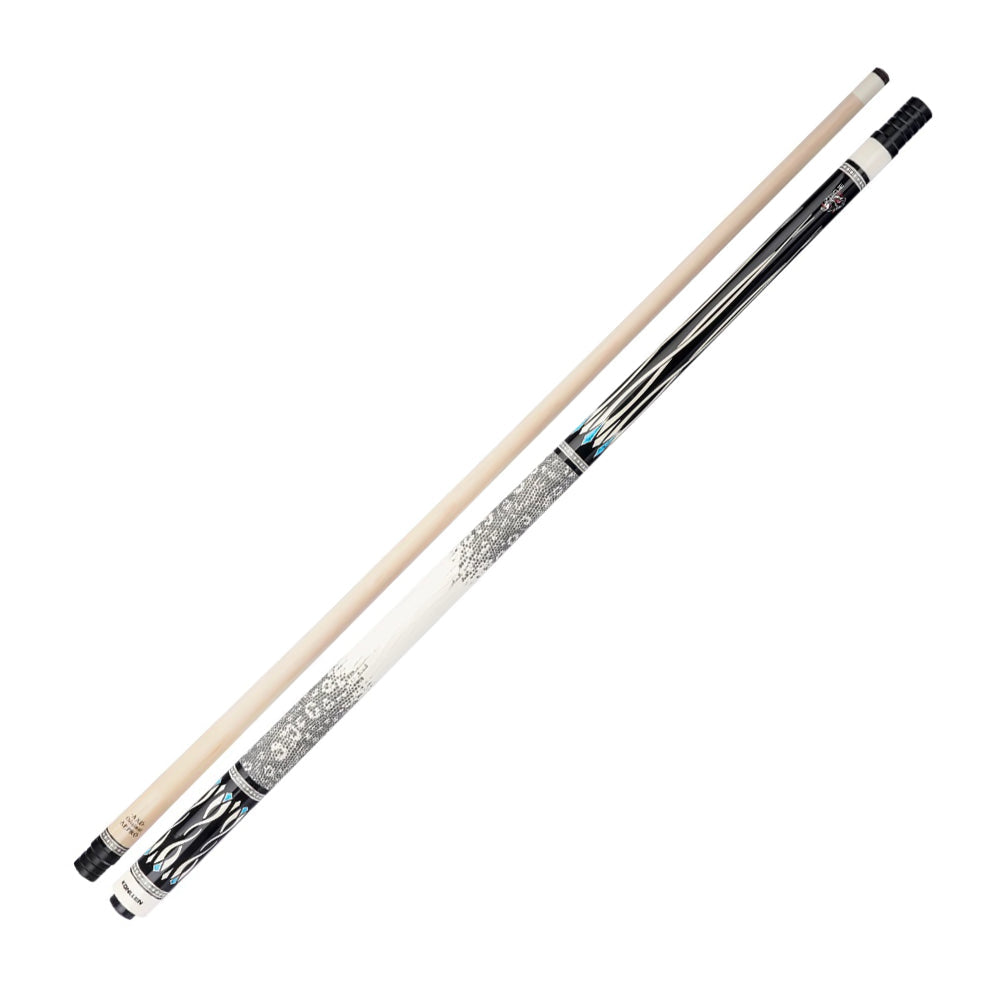 KONLLEN Professional 18.5-20OZ 147CM Pool Maple Dragon-1 Cue Premier 2-Piece - Wood Cue Billiard White&Black