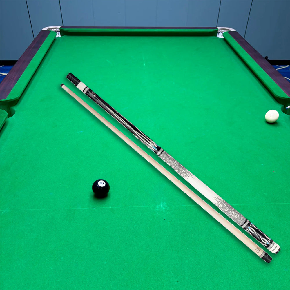 KONLLEN Professional 18.5-20OZ 147CM Pool Maple Dragon-1 Cue Premier 2-Piece - Wood Cue Billiard White&Black