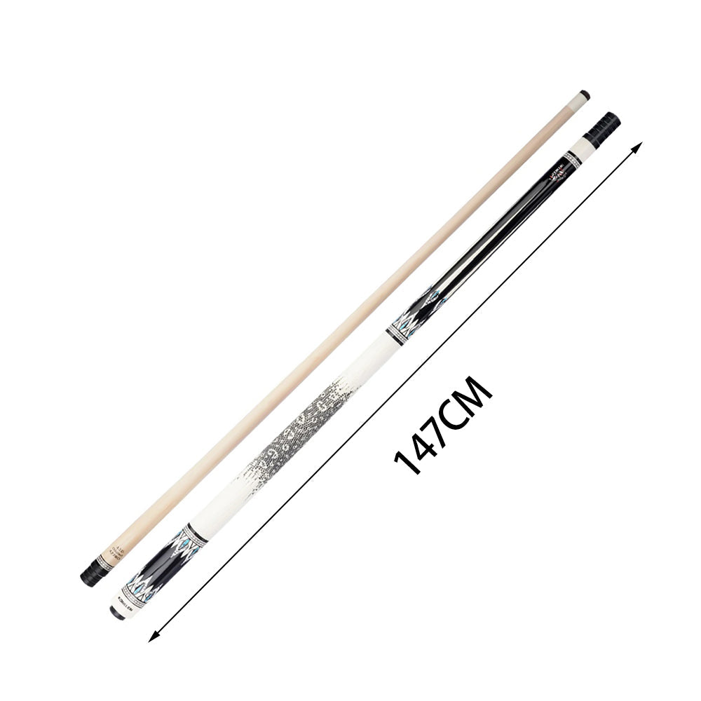 KONLLEN Cue Maple Dragon-2 Professional Pool - 18.5-20OZ Cue Wood Premier 2-Piece 147CM Billiard White&Black