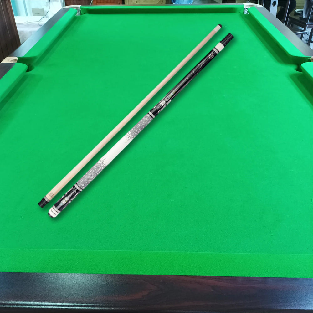 KONLLEN 18.5-20OZ Cue 2-Piece Professional Billiard 147CM Cue Pool Premier - Maple Dragon-3 Wood White&Black