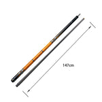 KONLLEN 147CM Pool 18.5-20OZ Professional Cue Wood Cue - Billiard Premier HQ-08F 2-Piece Ebony Brown&Black