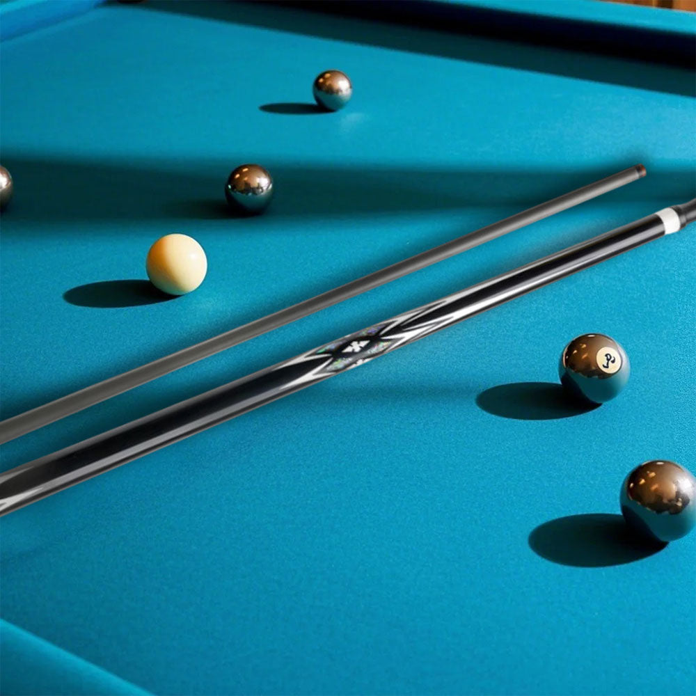 KONLLEN Maple 147CM Billiard 2-Piece Professional Cue - Wood Premier 18.5-20OZ HQ-07DF Pool Cue Blue&Black