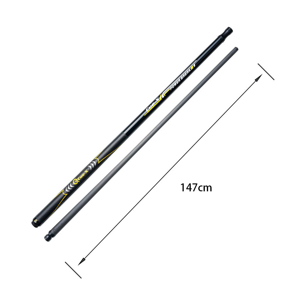 KONLLEN 18.5-20OZ Maple Wood Cue 147CM Professional Cue - 2-Piece Punch Premier Billiard HQ-BK Yellow&Black