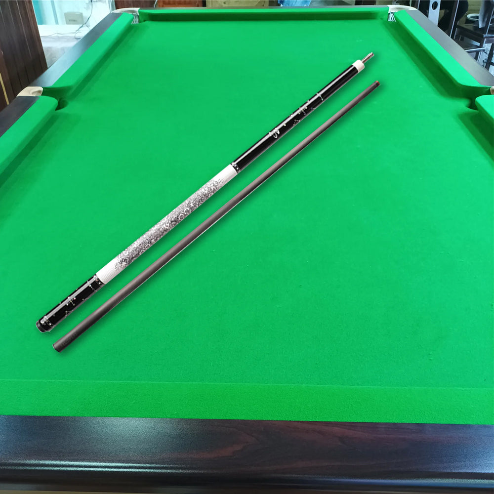 KONLLEN Professional Cue 2-Piece 147CM Cue - Ebony Billiard Pool JF-STAR 18.5-20OZ Wood Premier White&Black