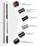 KONLLEN Professional Cue 2-Piece 147CM Cue - Ebony Billiard Pool JF-STAR 18.5-20OZ Wood Premier White&Black