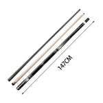 KONLLEN Ebony Wood Professional Pool Cue Billiard 18.5-20OZ KL-01BR 147CM Cue - 2-Piece Premier Black