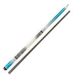 KONLLEN Wood KL-05 Maple 18.5-20OZ Pool Lowversion Billiard Cue 2-Piece Cue Premier Professional 147CM - Blue&White