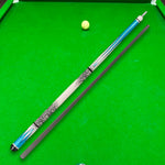 KONLLEN Wood KL-05 Maple 18.5-20OZ Pool Lowversion Billiard Cue 2-Piece Cue Premier Professional 147CM - Blue&White