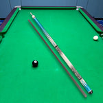 KONLLEN Wood KL-05 Maple 18.5-20OZ Pool Lowversion Billiard Cue 2-Piece Cue Premier Professional 147CM - Blue&White