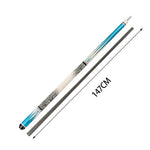 KONLLEN Wood KL-05 Maple 18.5-20OZ Pool Lowversion Billiard Cue 2-Piece Cue Premier Professional 147CM - Blue&White