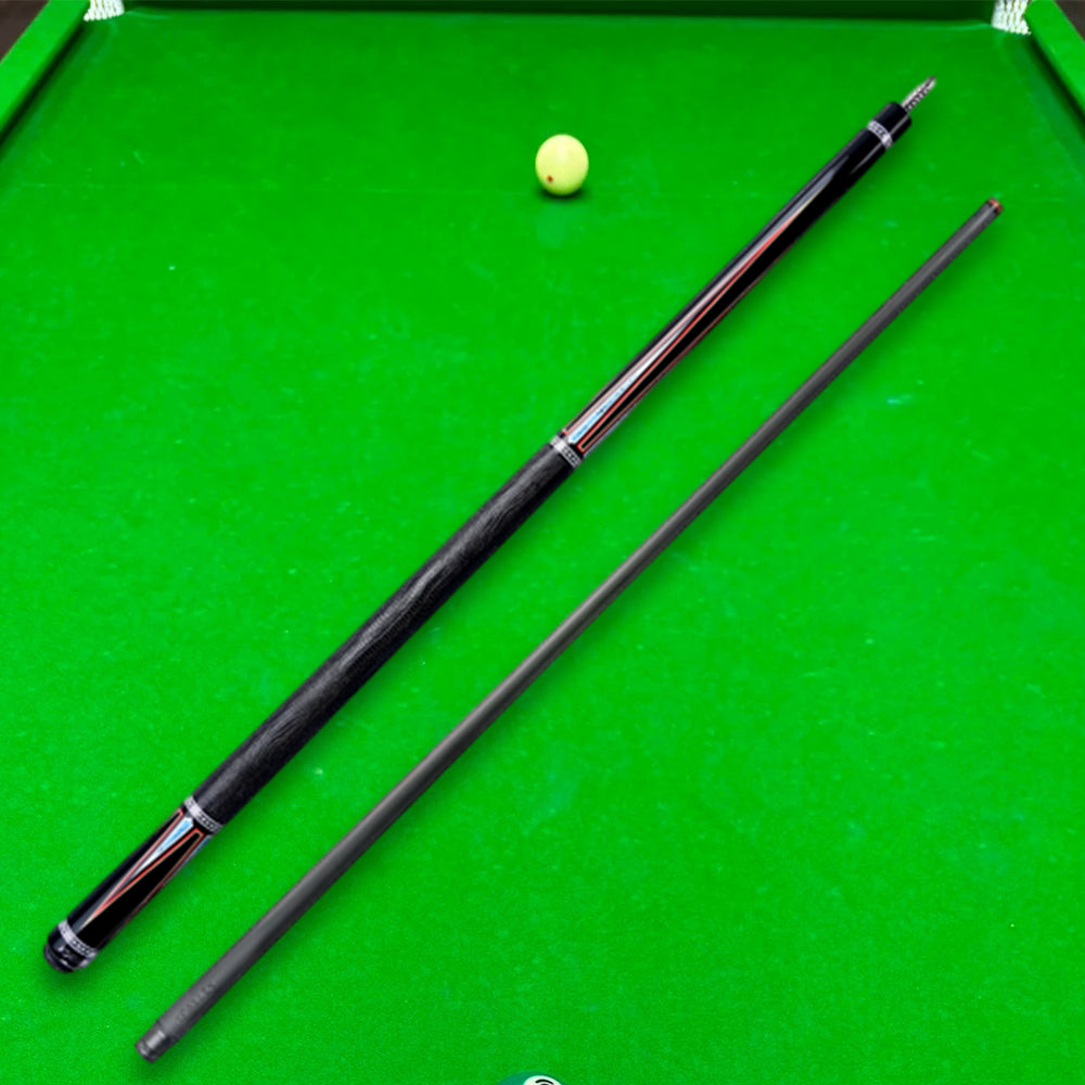 KONLLEN 2-Piece Cue - Professional Premier 18.5-20OZ Wood Maple KL-08 Pool Billiard Cue 147CM Red&Blue&Black