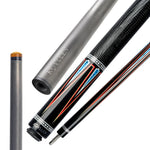 KONLLEN 2-Piece Cue - Professional Premier 18.5-20OZ Wood Maple KL-08 Pool Billiard Cue 147CM Red&Blue&Black