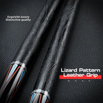 KONLLEN 2-Piece Cue - Professional Premier 18.5-20OZ Wood Maple KL-08 Pool Billiard Cue 147CM Red&Blue&Black