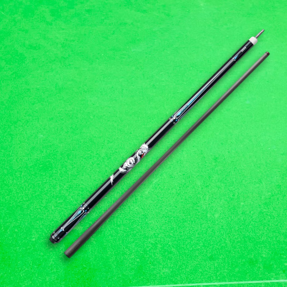 KONLLEN Wood Light Pool KL-10BF - Maple 147CM Cue Billiard Premier Professional 2-Piece Cue 18.5-20OZ Blue&Black